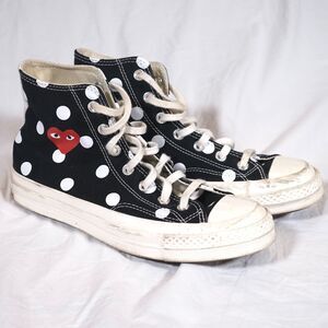Comme des Garçons x Converse High Top Polka Dot Black Men’s 6 Women’s 8